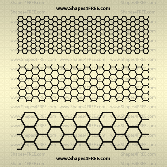 Transparent Hexagon Pattern Background