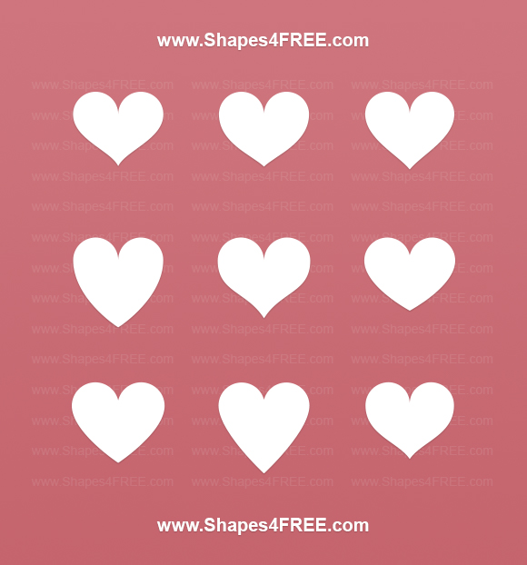 photoshop heart shapes free download