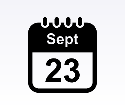 Calendar Icons: September (Vector & Photoshop Shapes)