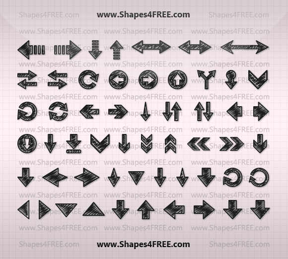 arrow photoshop shapes free download