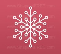 Christmas Snowflakes Photoshop Shapes